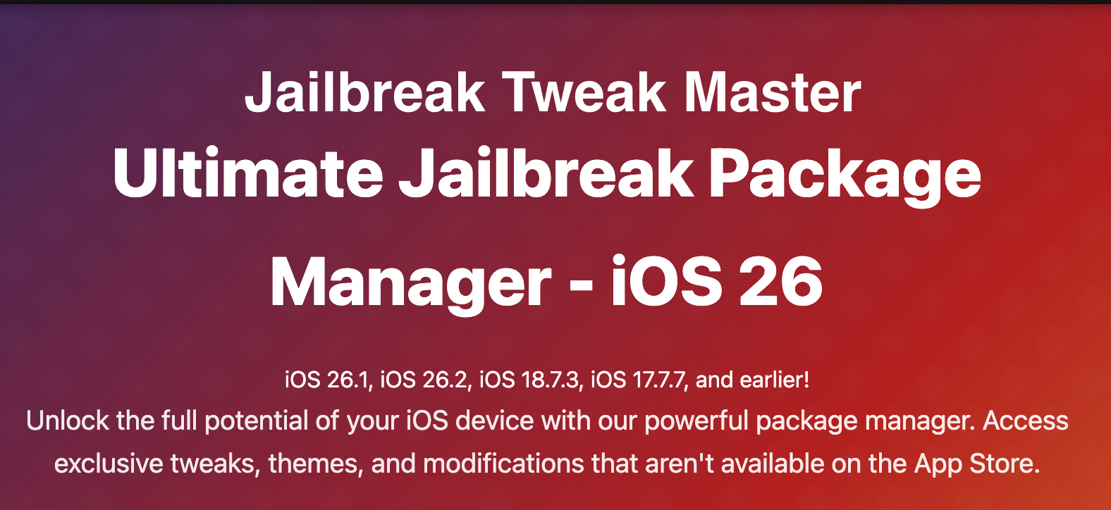 Jailbreak Tweak Master -2026