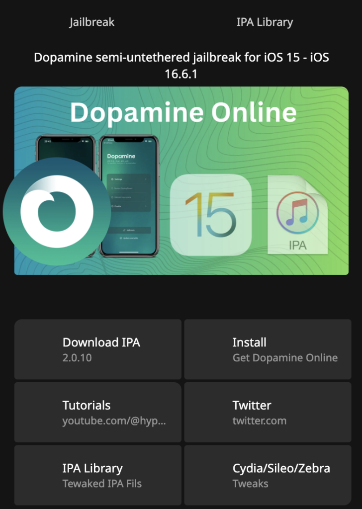 Dopa Store is one of the most famous Jailbreak Online Installer Service Providers in the Jailbreak Community. Initially, this service was limited to installing the DOpamine Jailbreak tool. Still,\ it now supports additional tools, including unc0ver, Palera1n, Chimera, Odyssey, and iOS sideloaders such as Esign, Ksign, Troll Online, and similar tools.