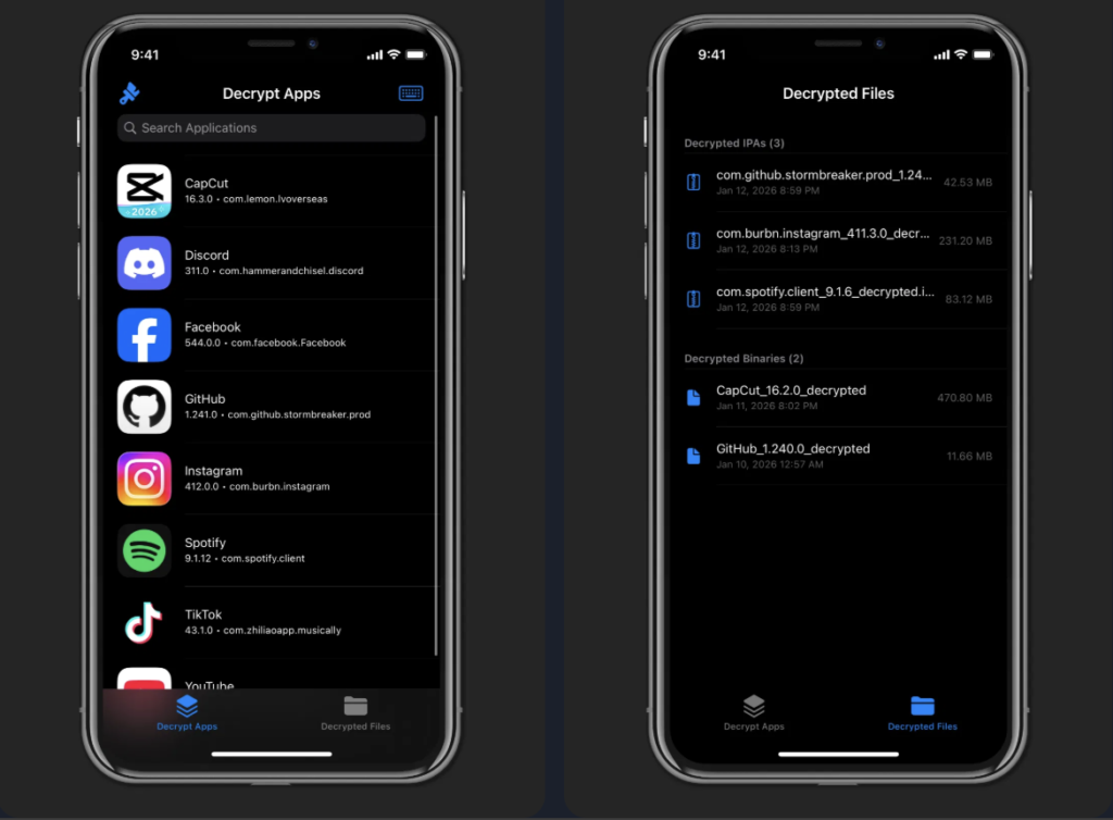 TrollDecrypt is a tool developed by iOS developer Donato-Fiore that decrypts .ipa files using TrollStore 2-compatible firmware.